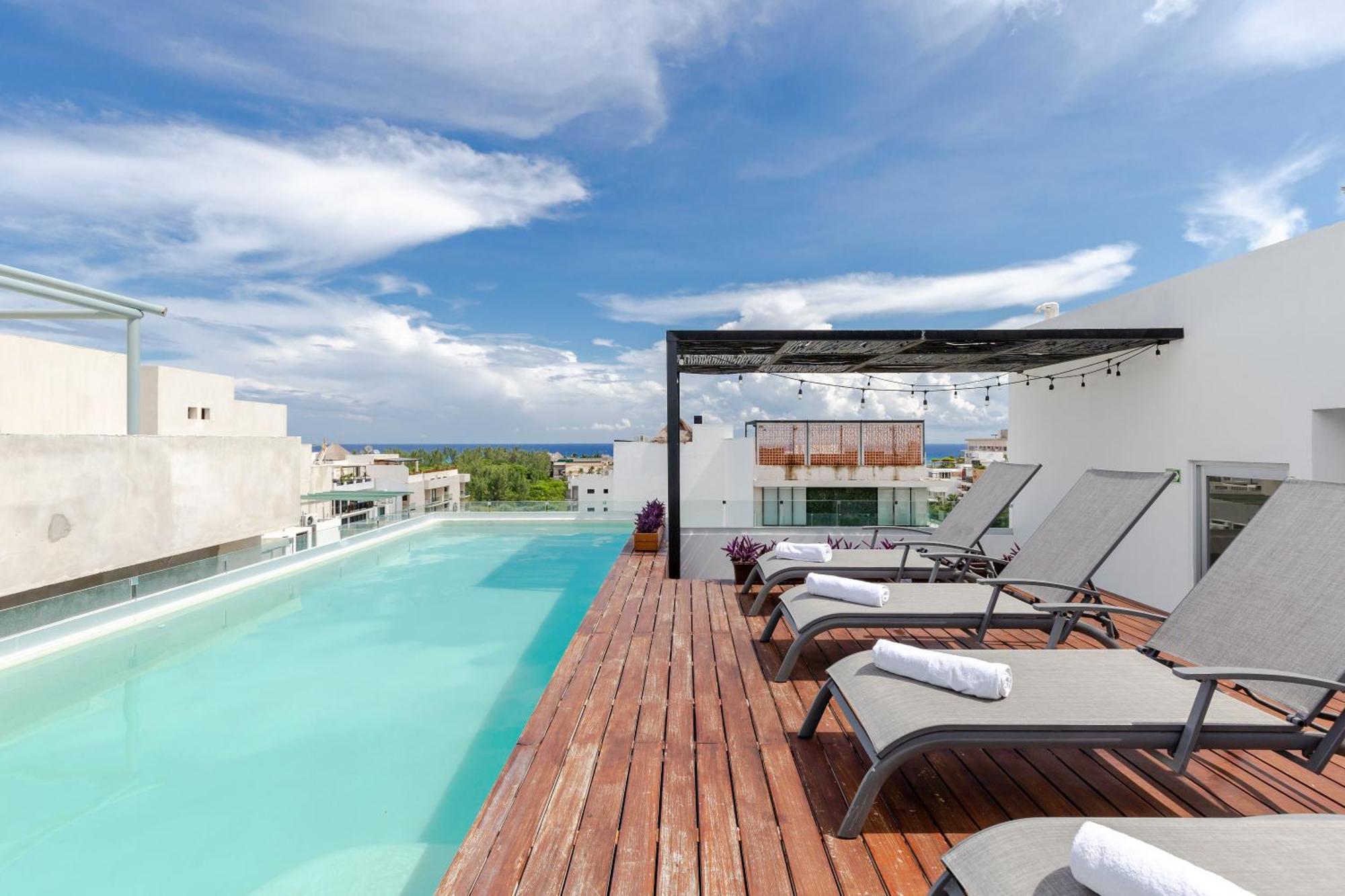 Stylish And Fancy Studio Next To 5Th Av Roof Pool Dk Playa del Carmen Exterior photo